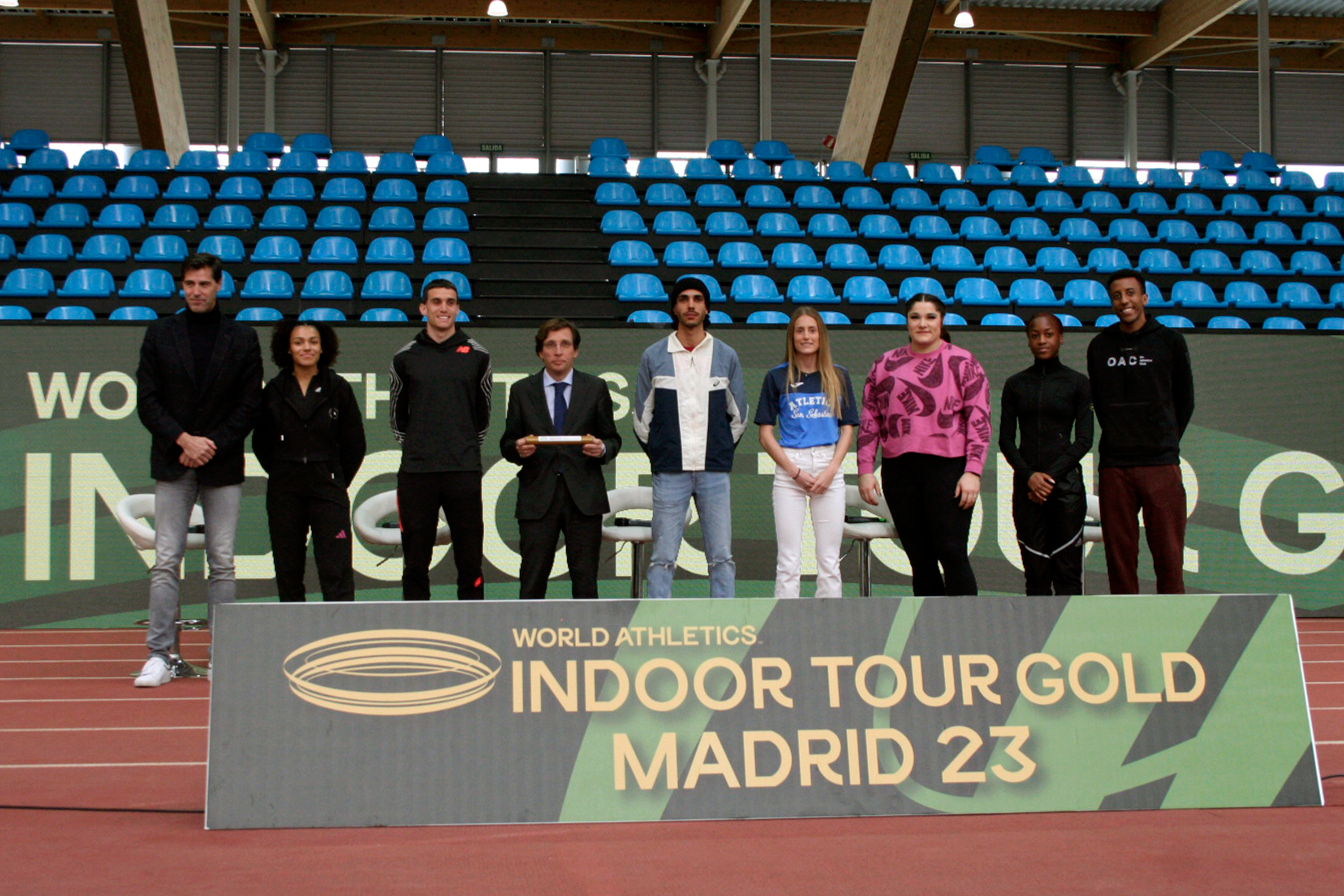 Madrid, casa de campeones olímpicos y mundiales. Presentación del World Indoor Tour Madrid 2023.