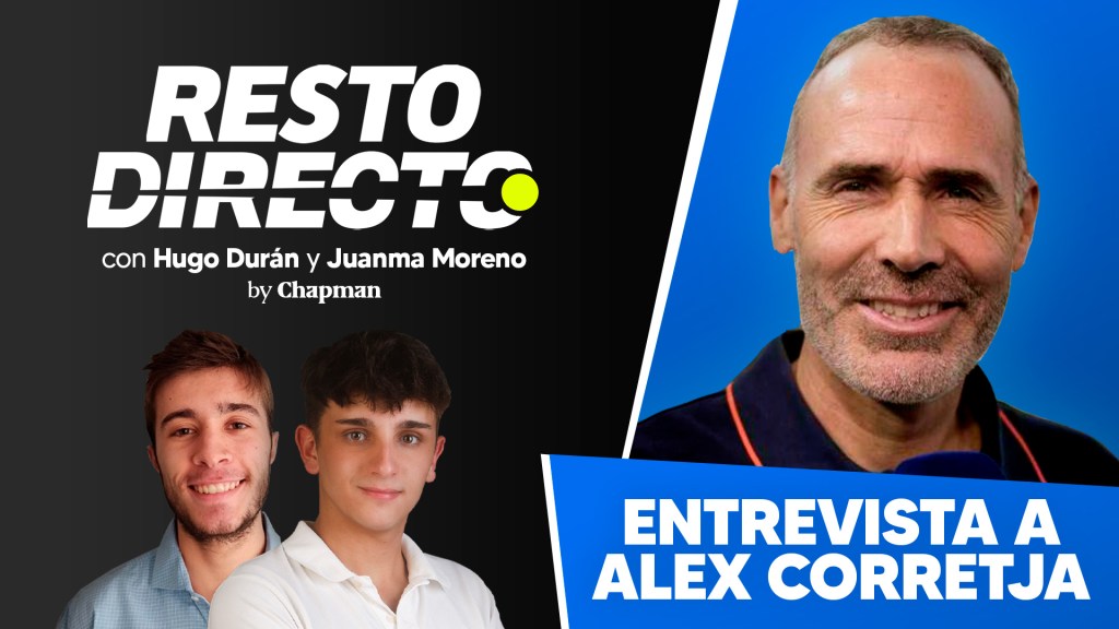 Álex Corretja, en Resto Directo: «Lo normal es que comparen a Alcaraz con el ‘Big Three’, no&nbsp;conmigo»