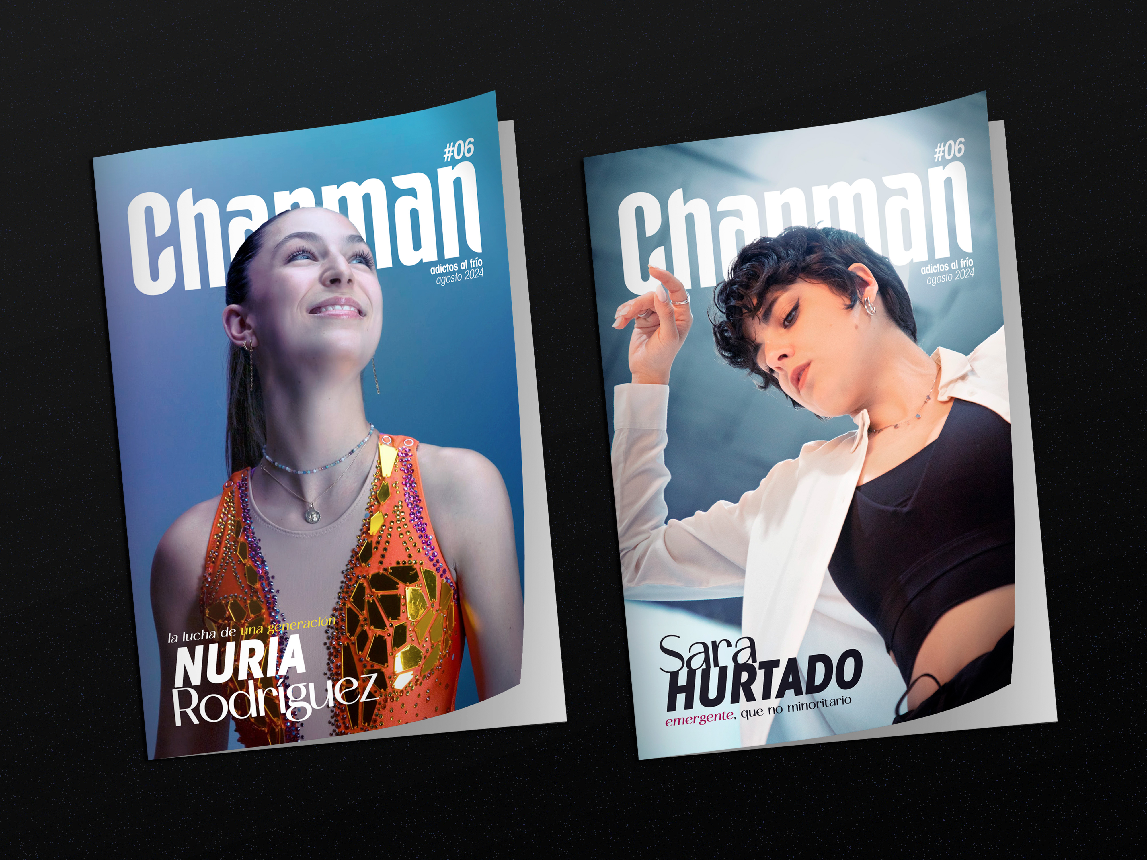 Las patinadoras Sara Hurtado y Nuria Rodríguez, ‘adictas al frío’ en la portada de verano de la Revista Chapman
